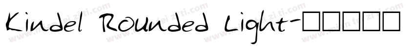 Kindel Rounded Light字体转换